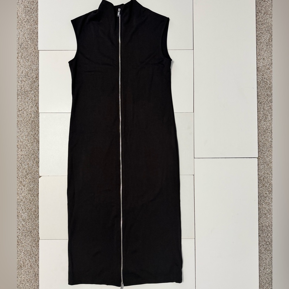 Black Dress with Silver Detail